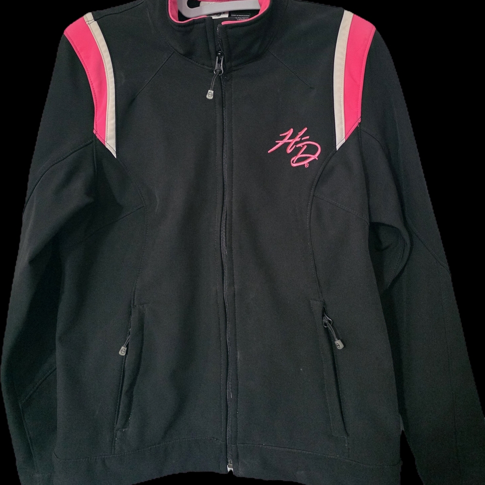 Harley-Davidson Black Jacket with Pink Accents